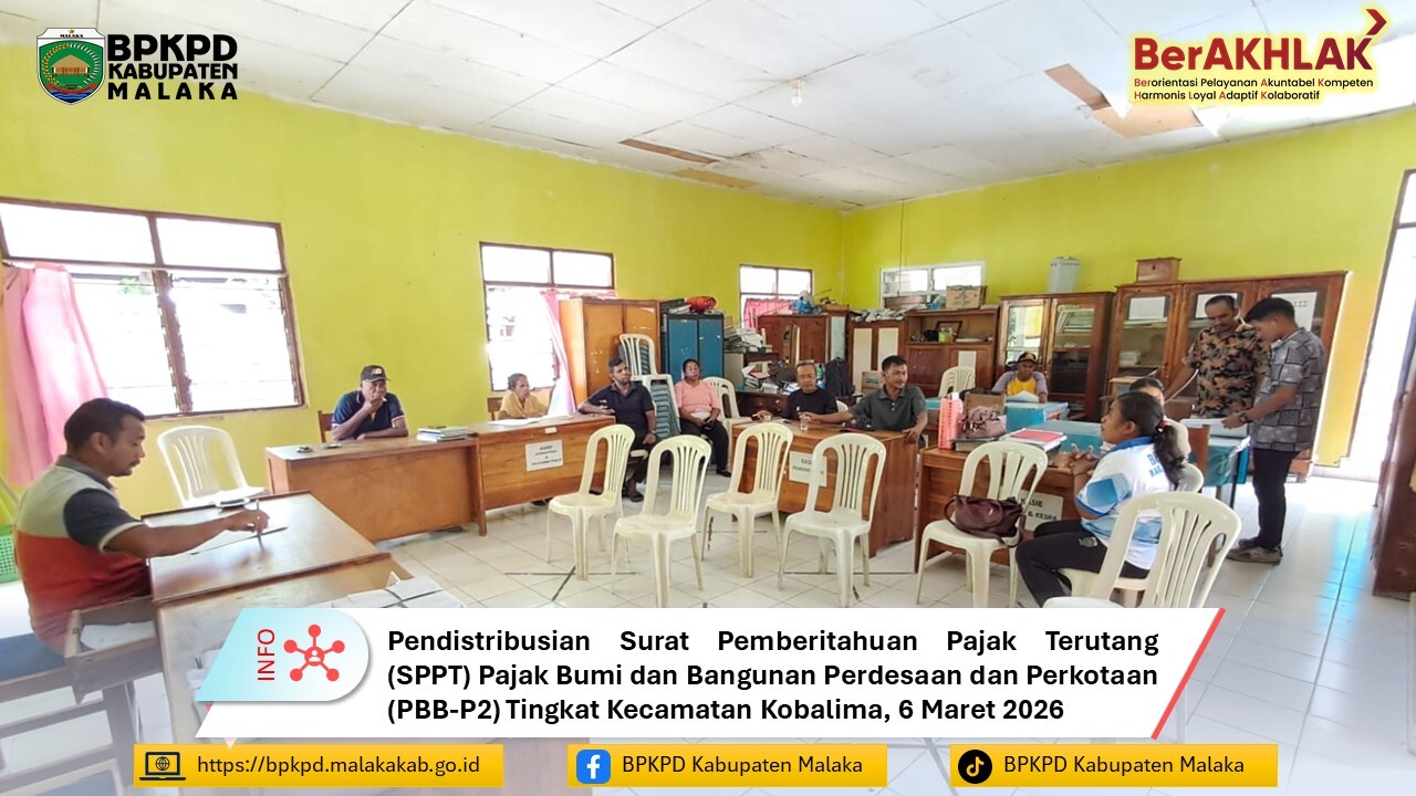 PENDISTRIBUSIAN SPPT PBBP2 TINGKAT KECAMATAN KOBALIMA
