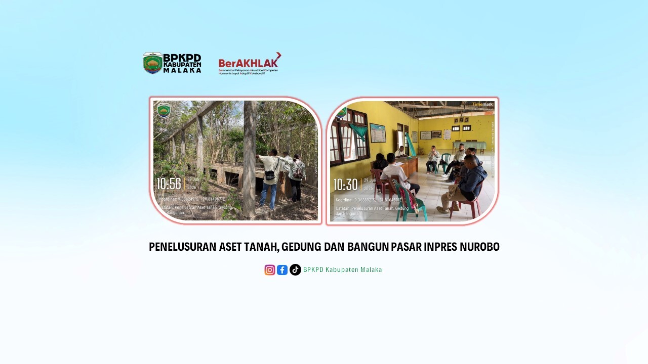 PENELUSURAN ASET TANAH, GEDUNG DAN BANGUN PASAR INPRES NUROBO